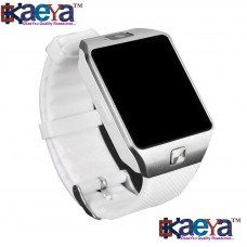 OkaeYa-Bluetooth DZ09 Smart Watch Camera SIM For iPhone Samsung Android Phone-White